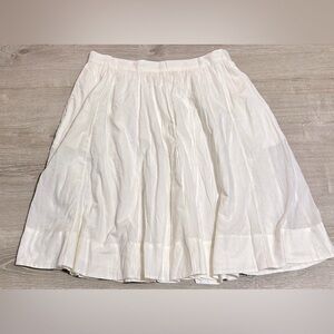 Anthropologie Cream A-Line Skirt